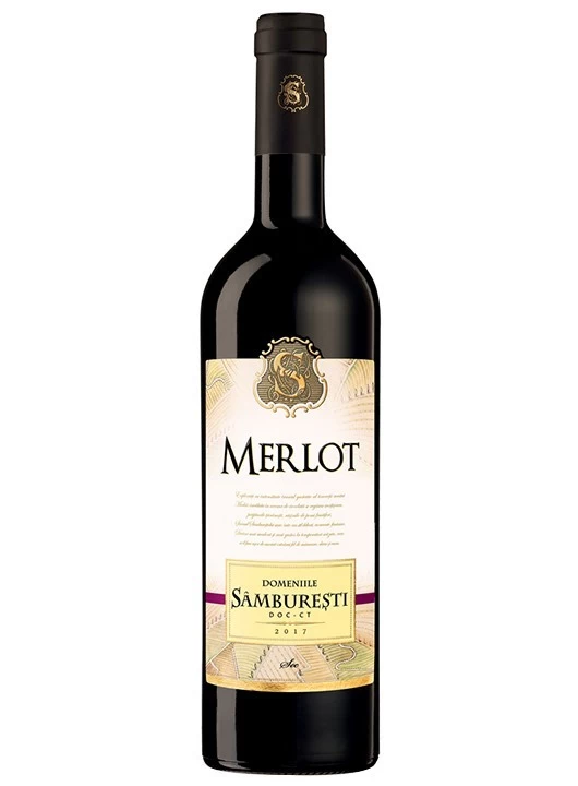 Domeniile Samburesti Merlot - Vin rosu sec 0.75L