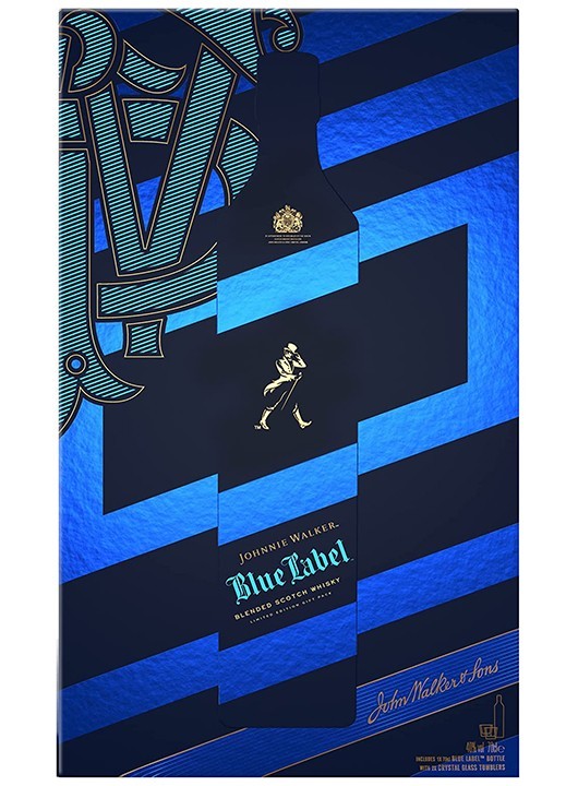 Johnnie Walker Blue Label Set Cadou cu pahare