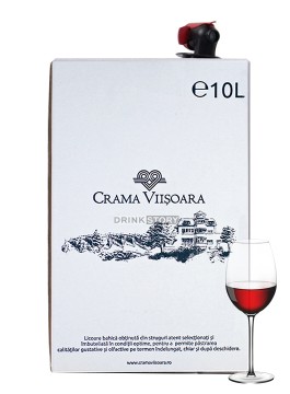 Crama Viisoara Merlot vin demidulce Bag in Box 10L Vin la Cutie