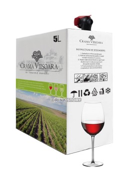 Crama Viisoara Merlot vin demidulce Bag in Box 5L