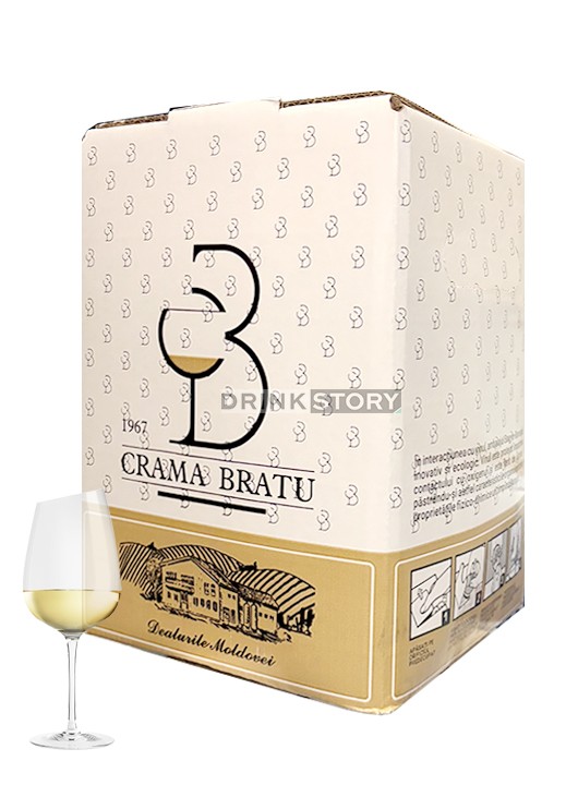 Crama Bratu Aligote demisec bag in box