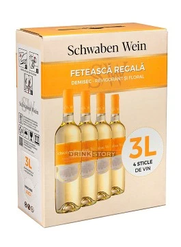 Recas Schwaben  Feteasca Regala bag in box demisec 3l